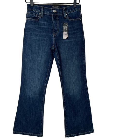 NWT Banana Republic Rigid Bootcut Jean Dark Wash Blue High Rise Womens Size 26/2 - Picture 2 of 13